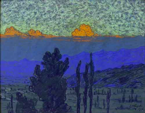 Gustave Fayet - Oeuvres - Huiles & pastels - Crépuscule