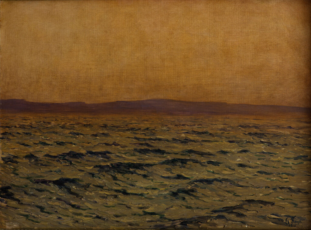 Gustave Fayet - Oeuvres - Huiles & pastels - Mer sous un ciel d’orage